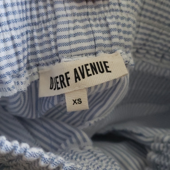 Djerf avenue breezy shorts in blue stripe - Picture 2 of 2